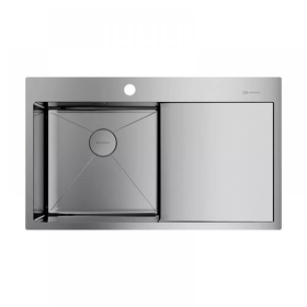 Картинка Omoikiri Akisame 86-L-IN нерж. сталь/нержавеющая сталь