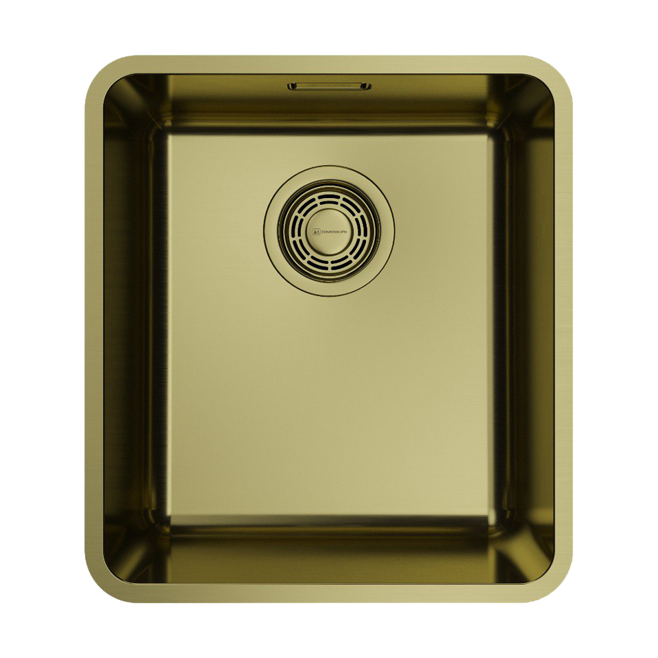 Фото Металлическая мойка Omoikiri Omi 37-U/I Ultra-LG нерж. сталь/светлое золото