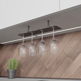 Картинка Duslar Держатель AIR для бокалов, длина 430 мм, черный