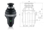 Превью картинка Измельчитель пищевых отходов BoneCrusher 1000 AS+установочный комплект #4