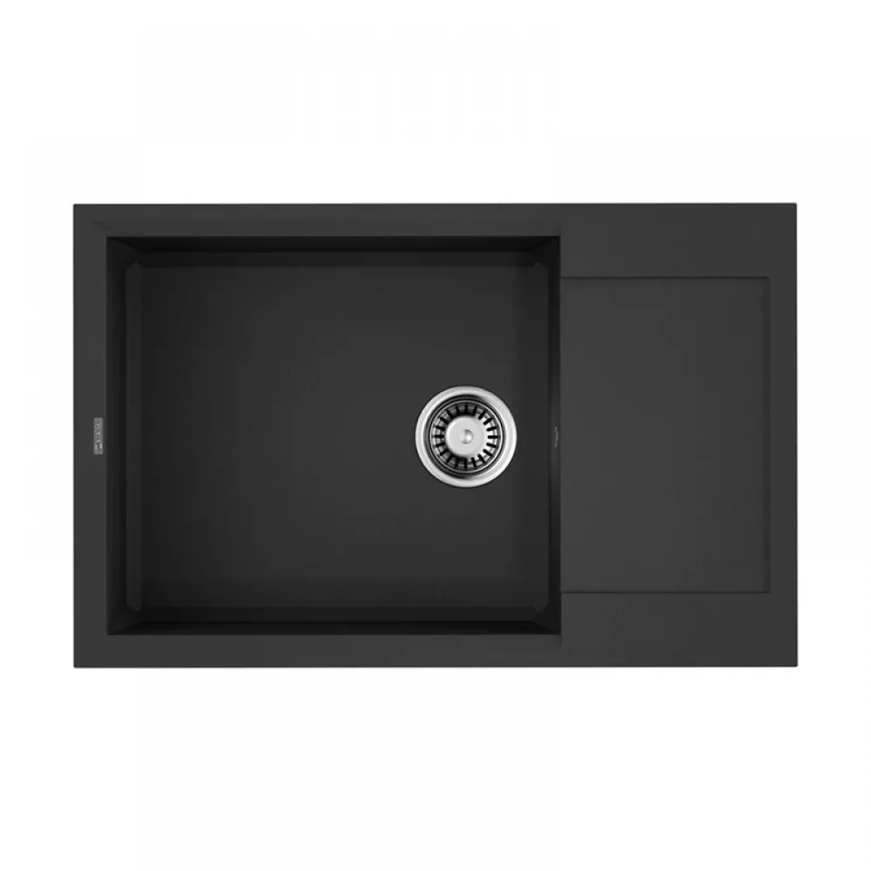 Фото Гранитная мойка Omoikiri Sakaime 78-LB-BL Tetogranit/черный