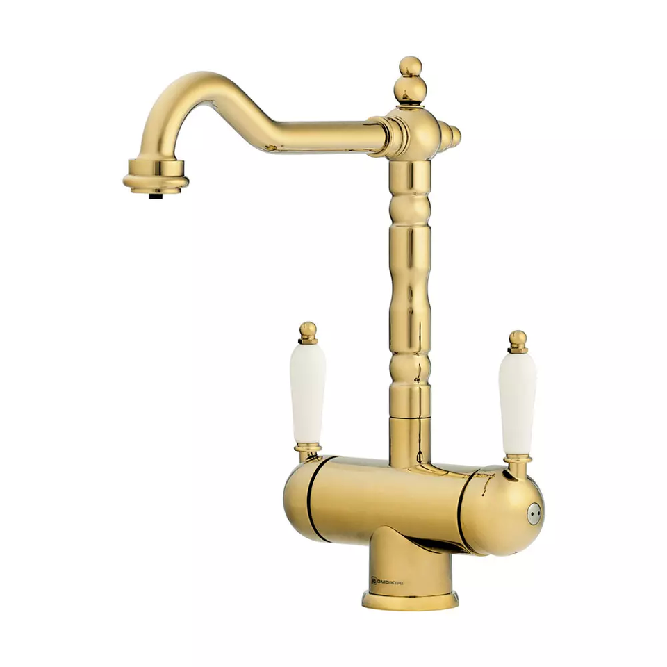 Фото Смеситель для кухни Omoikiri Amagasaki-G латунь/золото