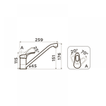 Превью картинка Смеситель для кухни Omoikiri Kado-GR латунь/leningrad grey #2