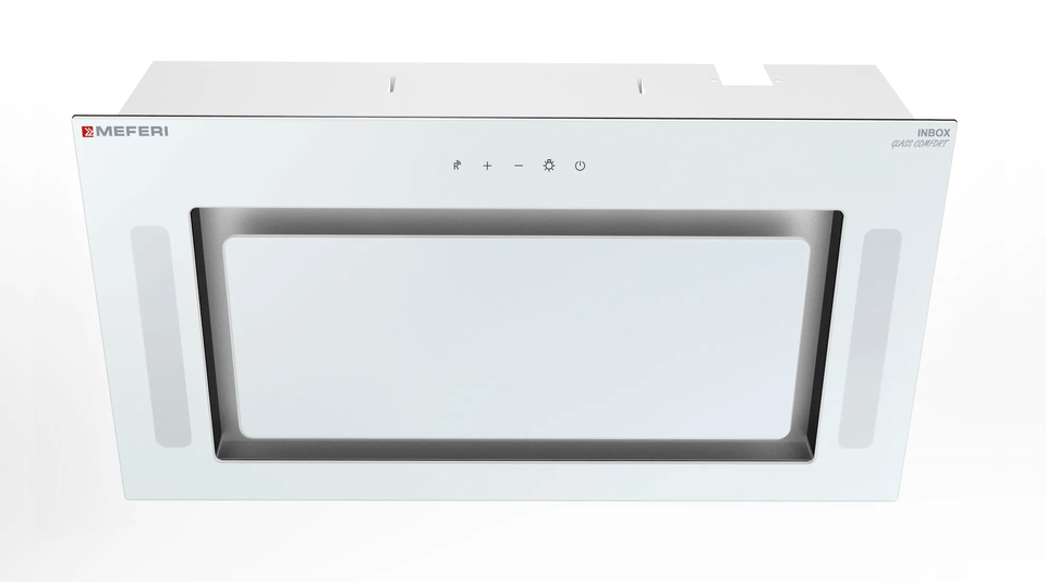 Фото Полновстраиваемая вытяжка Meferi INBOX52WH GLASS COMFORT