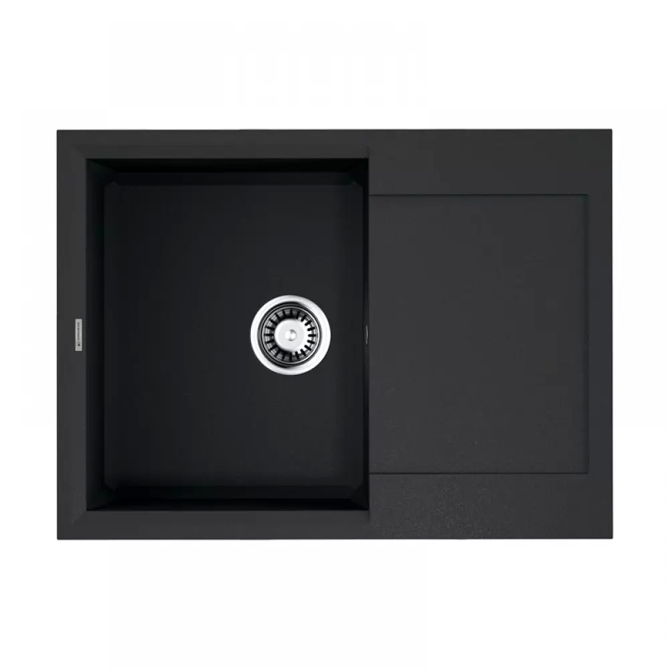 Фото Гранитная мойка Omoikiri Sakaime 68-BL Tetogranit/черный