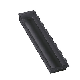 Картинка NinkaPlast Лоток CUISIO PRO для столовых приборов, 100х473х55 мм, черный