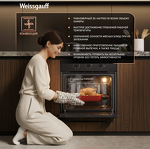 Превью картинка Электрический духовой шкаф Weissgauff EOM 208 PDB Steam Clean #13