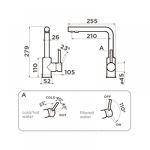 Превью картинка Смеситель для кухни Omoikiri Nakagawa 2 Plus-C латунь/хром #2