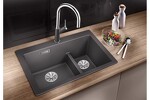 Превью картинка Гранитная мойка Blanсo PLEON 6 Split SILGRANIT PuraDur серый беж #2
