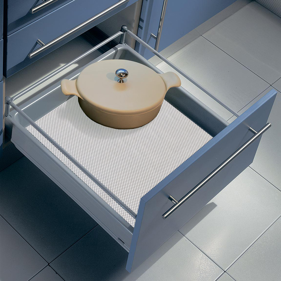 Фото Duslar Коврик CUBA противоскользящий, длина 20 000 мм, ширина 474 мм, толщина 1.1 мм, белый