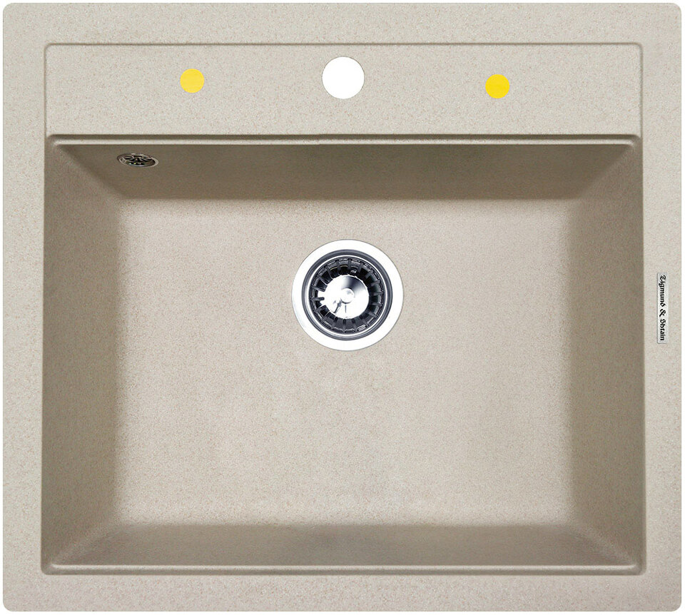 Фото Гранитная мойка Zigmund & Shtain PLATZ 560 Осенняя трава