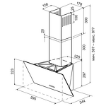 Превью картинка Наклонная вытяжка KRONA POLLY 600 BLACK PB V2 #12