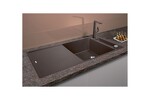 Превью картинка Гранитная мойка Blanсo AXIA III XL 6 S-F SILGRANIT PuraDur кофе, доска ясень c кл.-авт. InFino #2