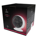 Превью картинка Вентилятор Lex LXFC 8377, 6" настольный вентилятор, USB, белый #5