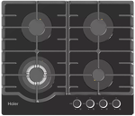 Превью картинка Газовая варочная панель Haier HHX-G64RFB #1