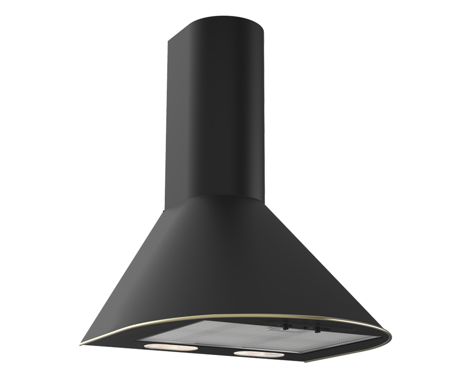 Фото Купольная вытяжка Elikor Эпсилон 50П-430-П3Л черный/зол.