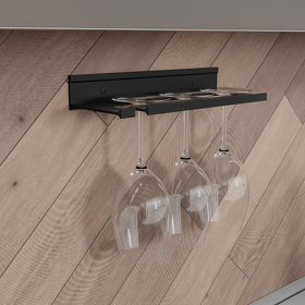 Картинка Duslar Держатель VINUM для бокалов, длина 270 мм, черный