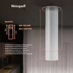 Превью картинка Островная вытяжка Weissgauff Sun 1400 Island BLDC White #26