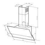 Превью картинка Наклонная вытяжка Lex MERA 600 WHITE воздухоочиститель #10
