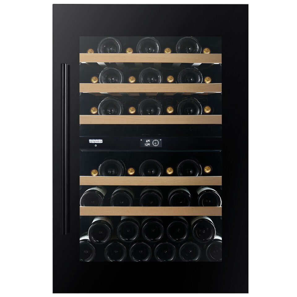 Фото Шкаф винный встраиваемый Винный холодильник (шкаф) компрессорный Dunavox DVP-44.120DB