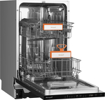Превью картинка Посудомоечная машина 45см встраиваемая Weissgauff BDW 4525 D Infolight #14