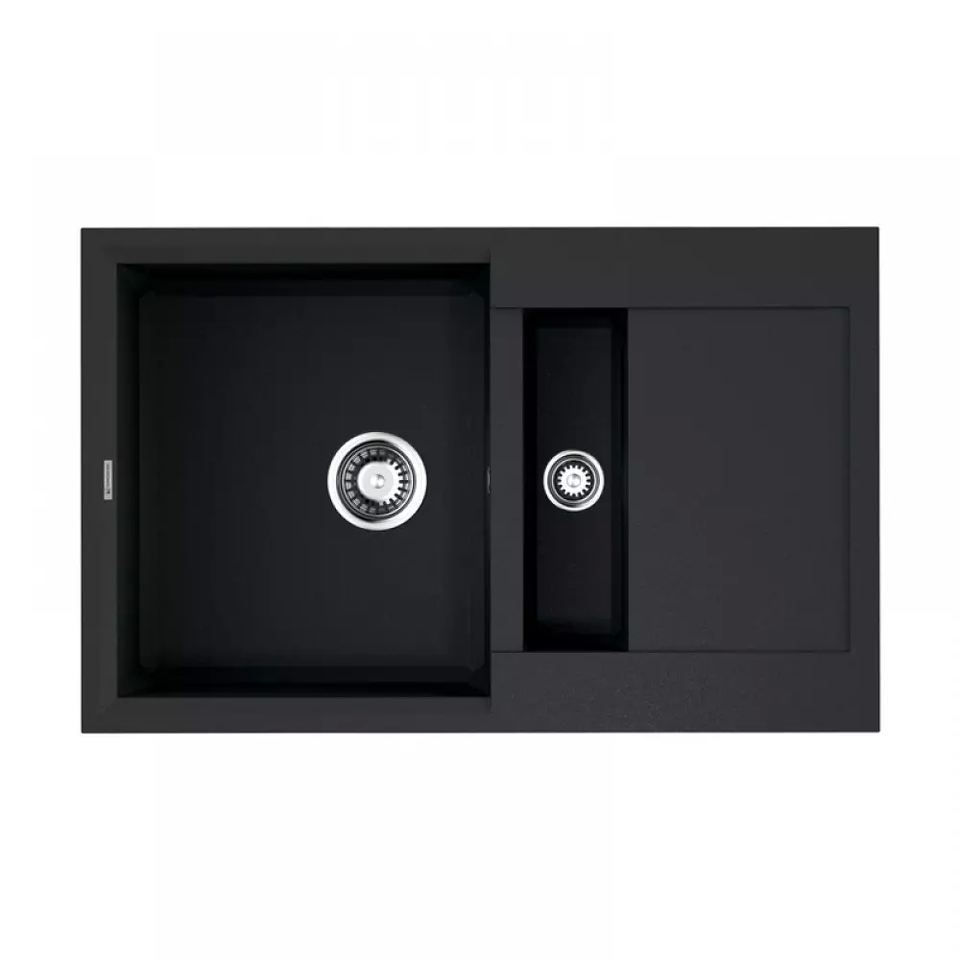 Фото Гранитная мойка Omoikiri Sakaime 78-2-BL Tetogranit/черный