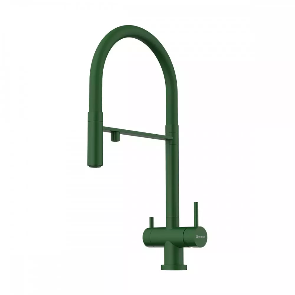 Фото Смеситель для кухни Omoikiri Kanto-RG латунь/royal green