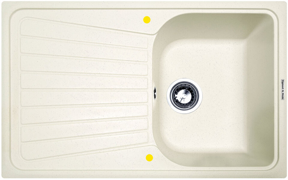 Фото Гранитная мойка Zigmund & Shtain KLASSISCH 790 Каменная соль