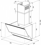 Превью картинка Наклонная вытяжка KRONA IRMA 600 black/black sensor #9
