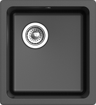 Превью картинка Кварцевая мойка Rivelato BERKANA 35 подст.монтаж 1-чаш 415*455 nero #1