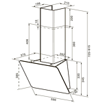 Превью картинка Наклонная вытяжка KRONA BELINDA 600 black SGC #17