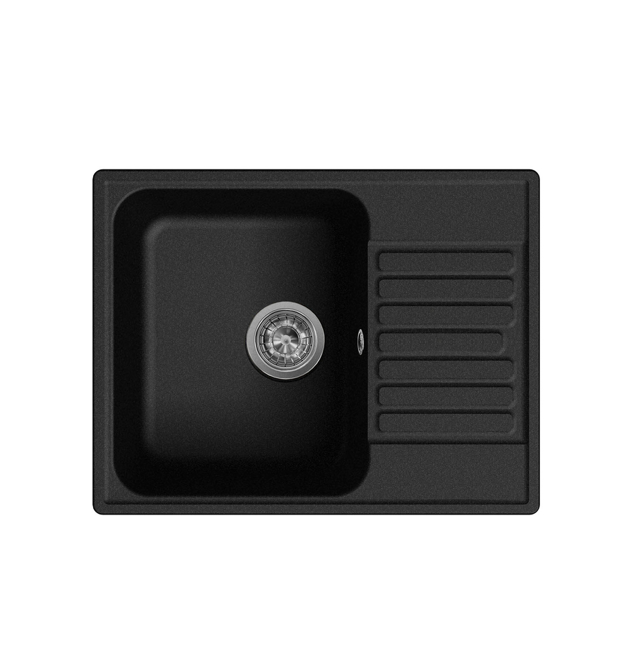 Фото Кварцевая мойка Lex GARDA 620 BLACK кварцевая мойка
