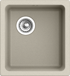 Превью картинка Кварцевая мойка Rivelato BERKANA 35 подст.монтаж 1-чаш 415*455 beige scuro #1