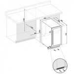 Превью картинка Шкаф винный встраиваемый Винный холодильник (шкаф) компрессорный Dunavox DAU-32.81SS #2