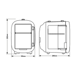 Превью картинка Холодильник для косметики Meyvel MB-04HC1W #16