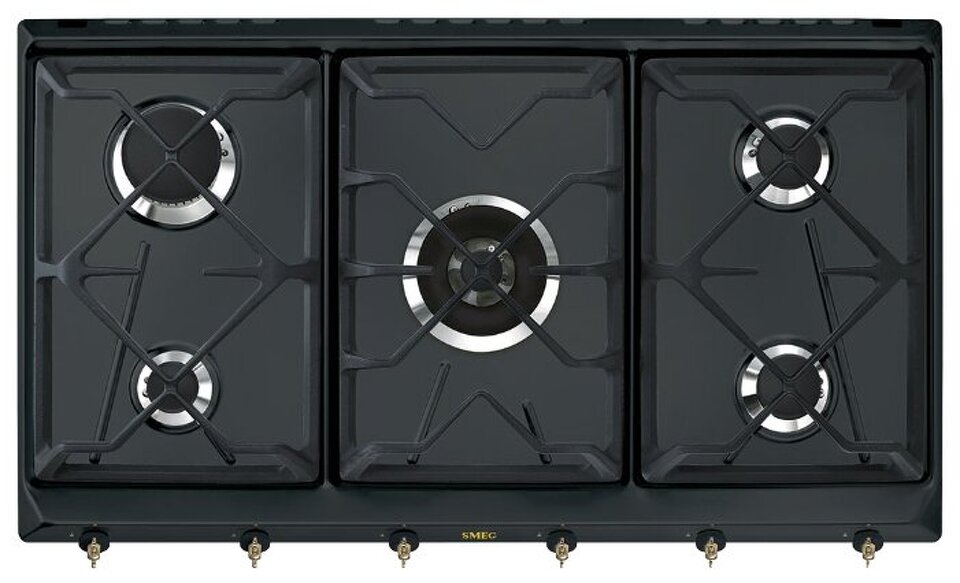 Фото Газовая варочная панель Smeg SRV896AOGH