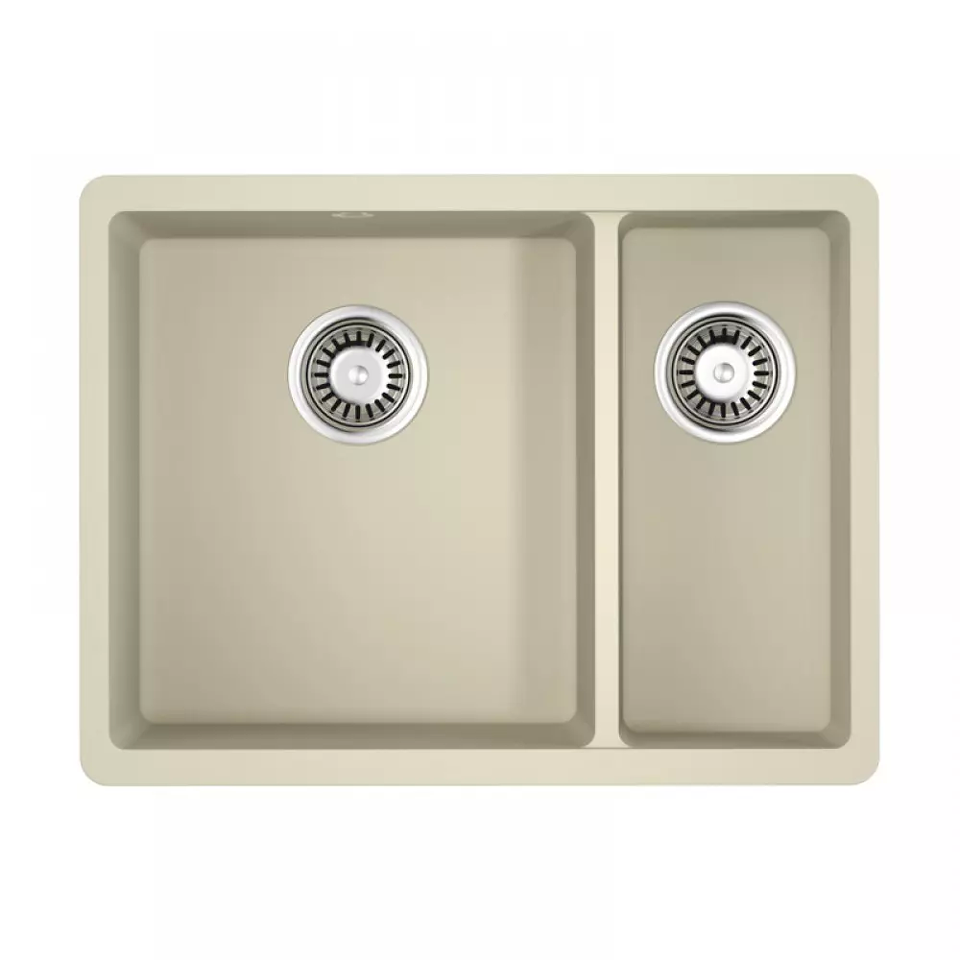 Фото Гранитная мойка Omoikiri Kata 55-2-U-BE Artgranit/ваниль