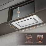 Превью картинка Полновстраиваемая вытяжка Weissgauff Aura 1200 Remote WH #9