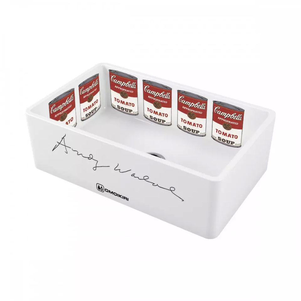 Фото Гранитная мойка Omoikiri Mikura 76-Warhol Natceramic/белый