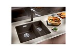 Превью картинка Гранитная мойка Blanсo SUBLINE 340/160-F SILGRANIT PuraDur  темная скала с отв.арм. InFino #2