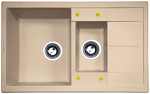 Превью картинка Гранитная мойка Zigmund & Shtain RECHTECK 780.2 Топлёное молоко #1