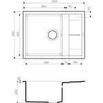 Превью картинка Гранитная мойка Omoikiri Sumi 65-PL Tetogranit/платина #2