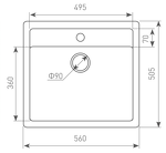 Превью картинка Гранитная мойка Zigmund & Shtain PLATZ 560 Осенняя трава #3