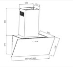 Превью картинка Наклонная вытяжка Weissgauff Yota 500 Touch Black Glass #1