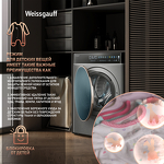 Превью картинка Стиральная машина с фронтальной загрузкой Weissgauff WMD 58411 Direct Drive Inverter Premium Steam Grey #13