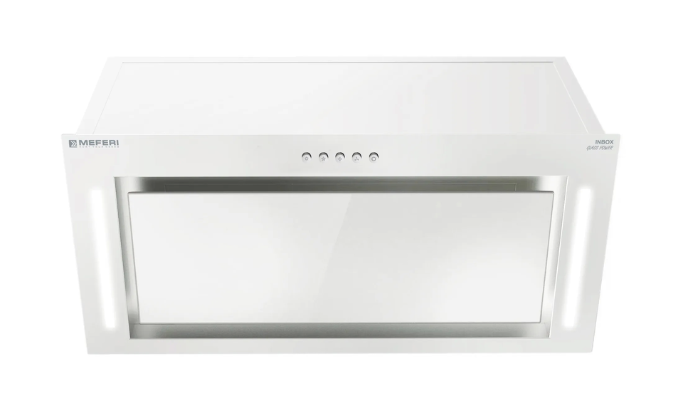 Фото Полновстраиваемая вытяжка Meferi INBOX60WH GLASS POWER