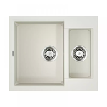 Превью картинка Гранитная мойка Omoikiri Sakaime 60-2-WH Tetogranit/белый #1