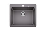 Превью картинка Гранитная мойка Blanсo NAYA 6 SILGRANIT темная скала #1