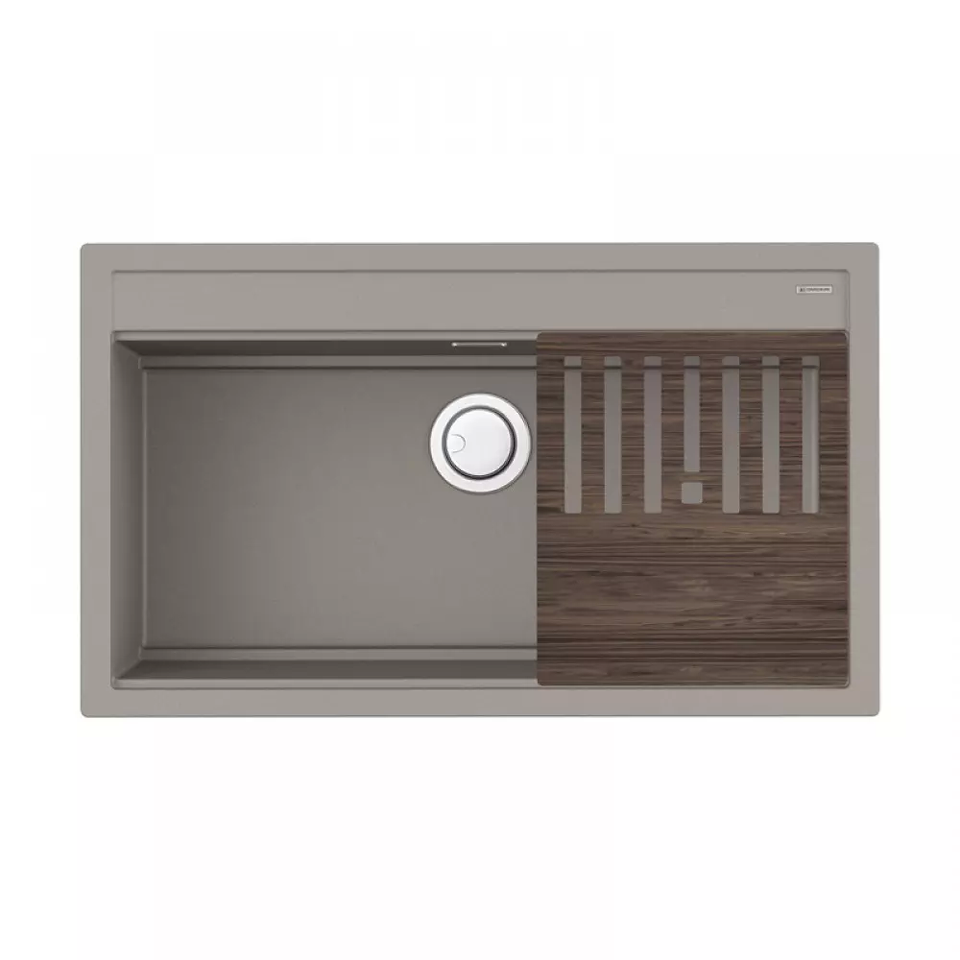 Фото Кварцевая мойка Omoikiri Kitagawa 86-LB-GR Artceramic/leningrad grey