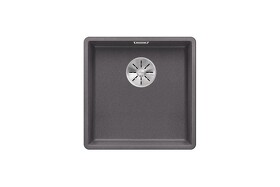 Картинка Blanсo SUBLINE 400-F SILGRANIT PuraDur  темная скала с отв.арм. InFino